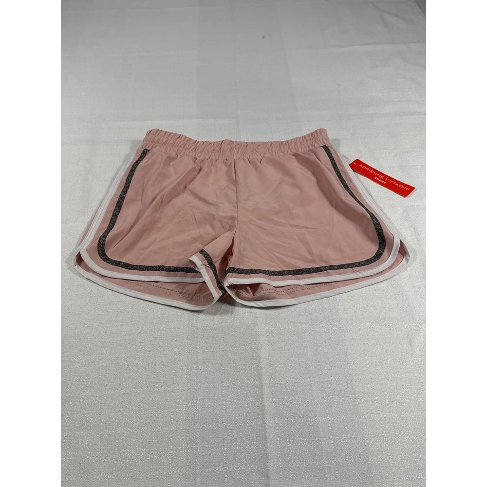 New With Tags Adrienne Vittadini Sport Womens‎ Pink Athletic Running Shorts New